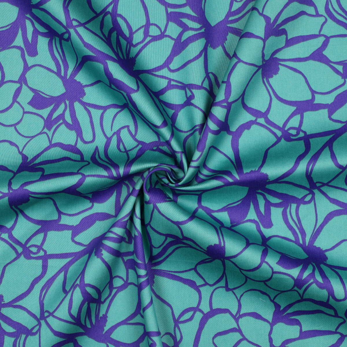 NERIDA HANSEN: COTTON SATIN Magnolia Sea Blue - Image 2