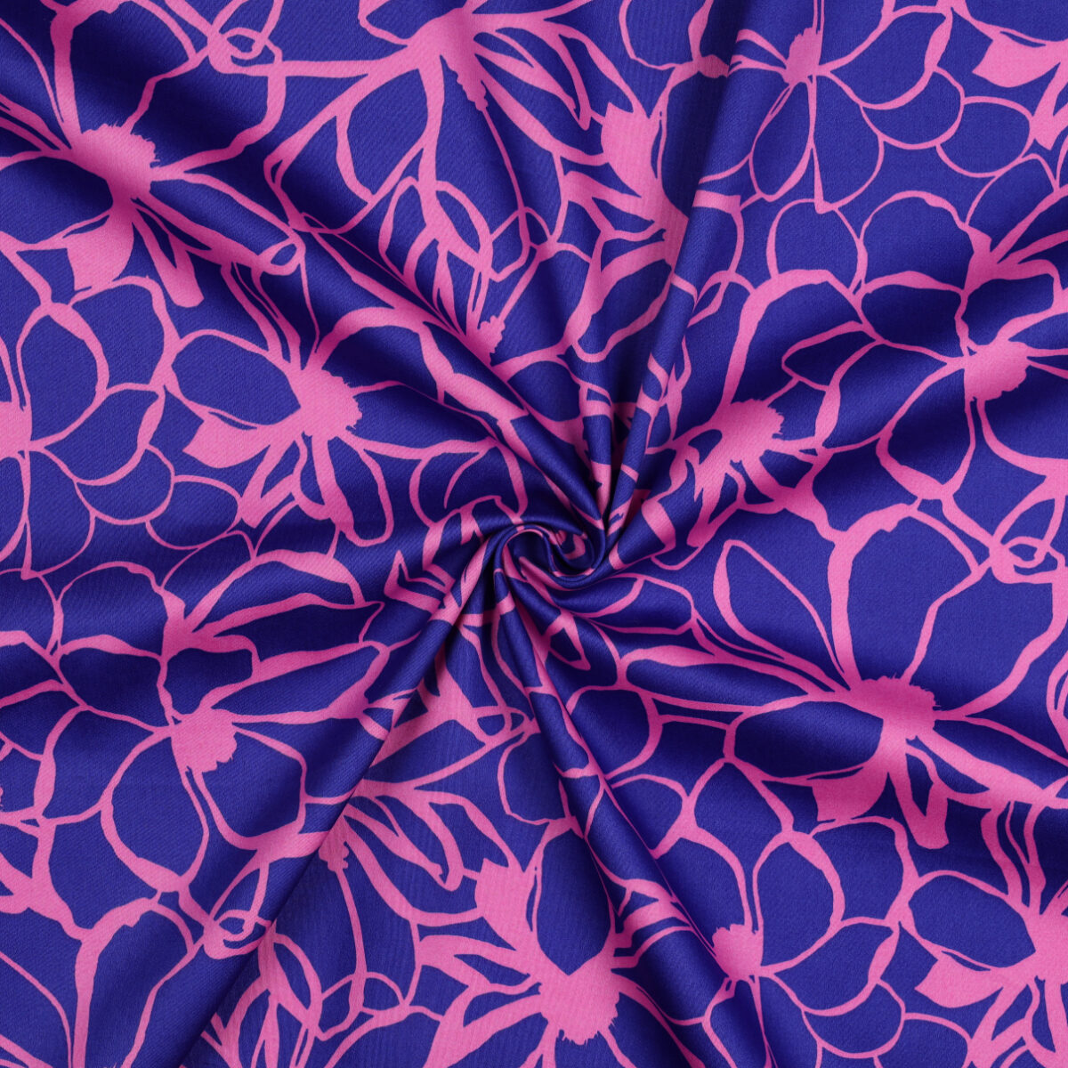 NERIDA HANSEN: COTTON SATIN Magnolia Royal Blue - Image 2