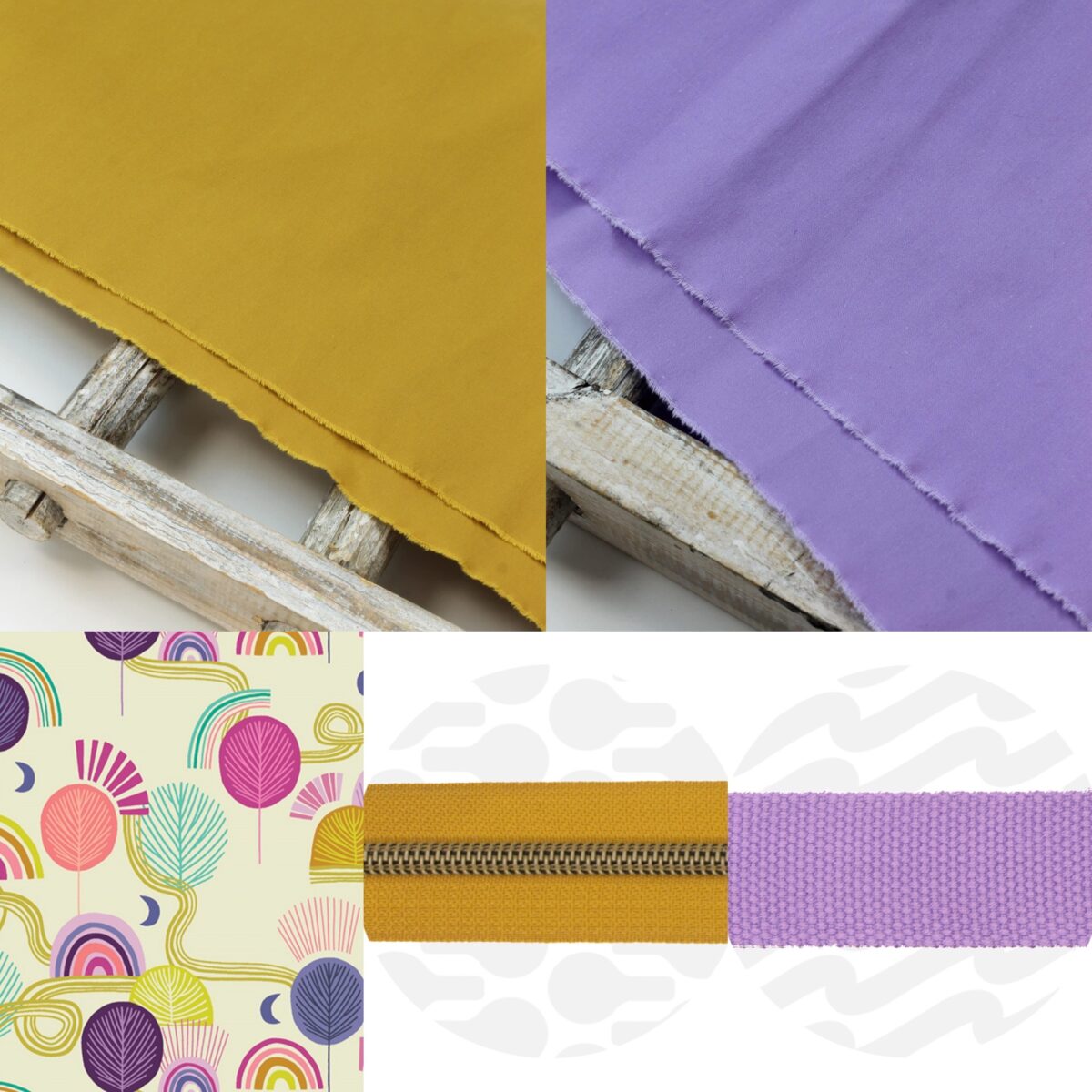 Nähset: "Rolling Elsbag" Cumin/Lilac