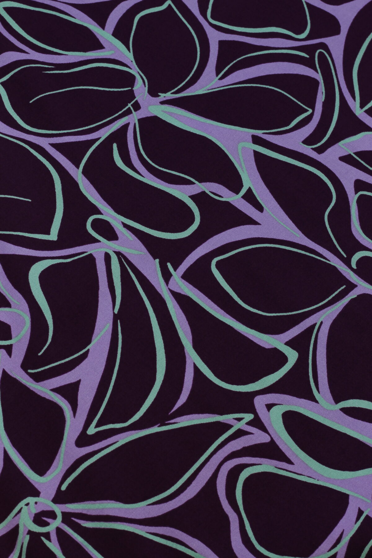 VISKOSE STRETCH: Abstract Flowers Purple – Bild 3