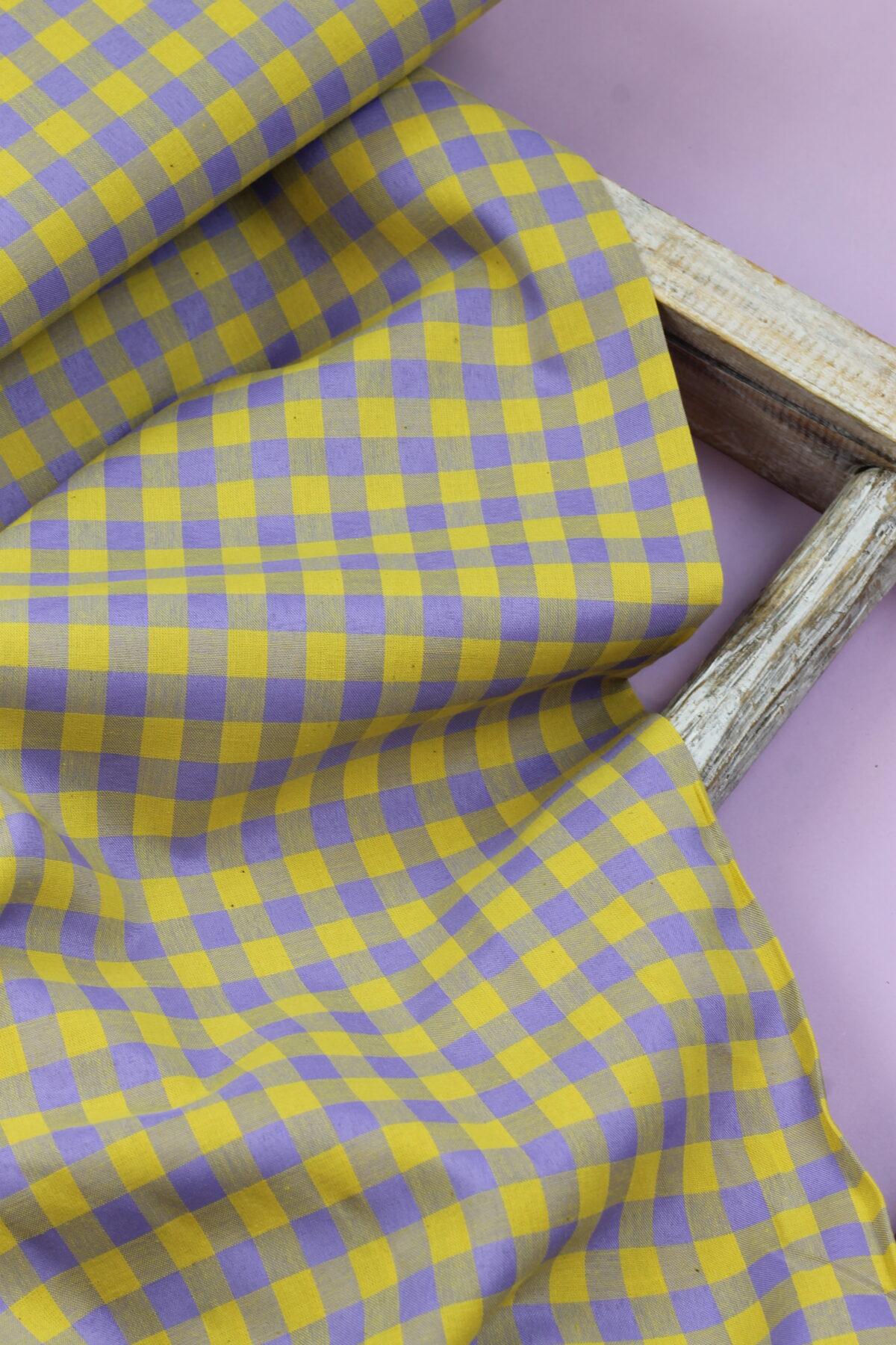 Katia: Vichy Gingham Violet & Yellow