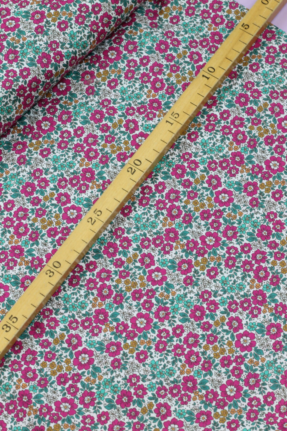 Cotton Voile "Small Flowers Fuchsia" – Bild 2